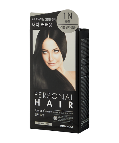 Крем-краска для волос Personal Hair Color Cream 1N, 80 мл