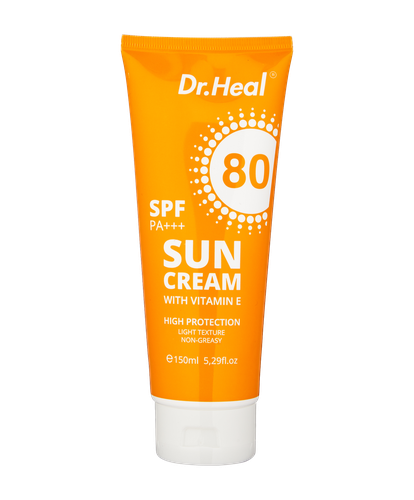 Quyoshdan himoya qiladigan krem Dr.Heal Vitamin E SPF80, 150 ml