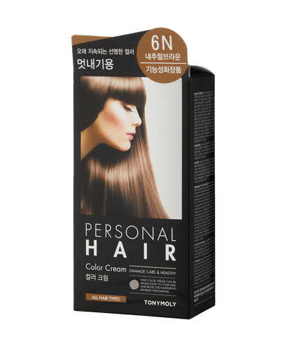 Крем-краска для волос Personal Hair Color Cream 6N, 80 мл