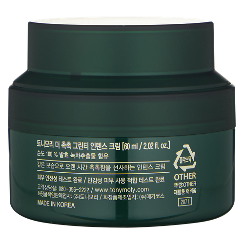 Увлажняющий крем для лица с экстрактом зеленого чая Tony Moly The Chok Chok Grean Tea Watery Cream, 60 г, в Узбекистане