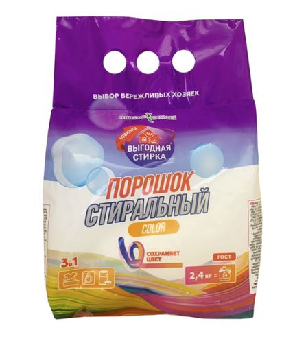 Порошок Стиральный Ренессанс Косметик Color, 2400 Гр