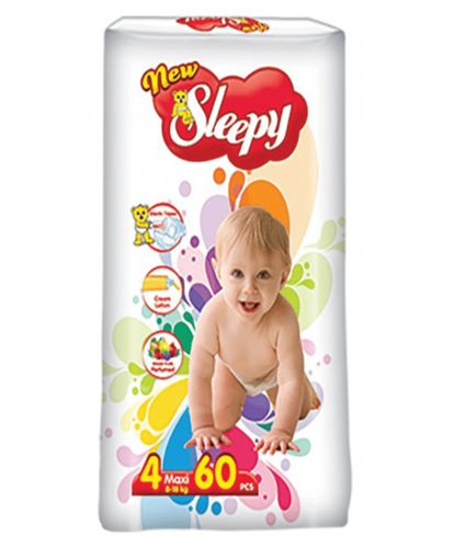 Детские подгузники New Sleepy Jumbo №4 7-14 кг, 60 шт