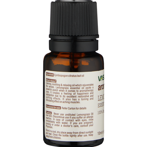 Lemongrass efir moyi Vasu, 10 ml