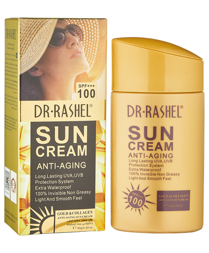 Солнцезащитный крем антивозрастной Gold collagen suncream SPF75, 80 мл