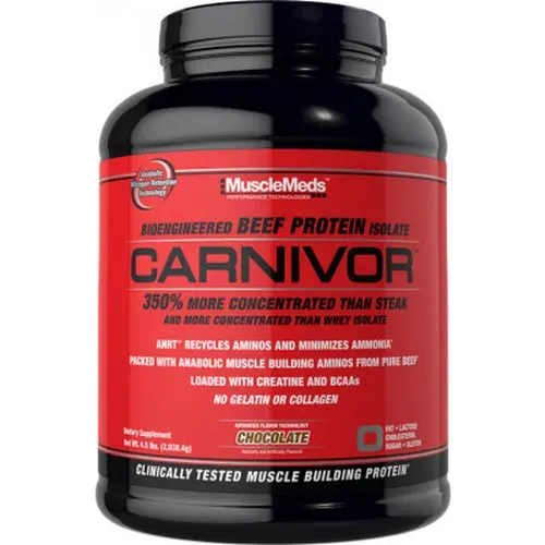 Гейнер-добавка MuscleMeds Carnivor beef, 52 порций, 1.8 кг