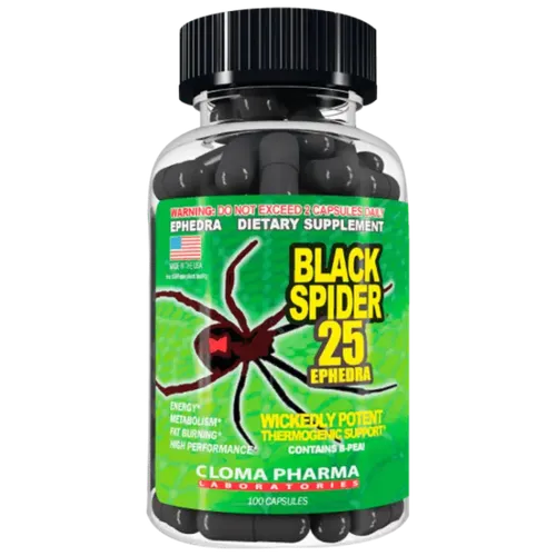 Витамины Cloma Pharma Black Spider, 100 порций, 100 капсул