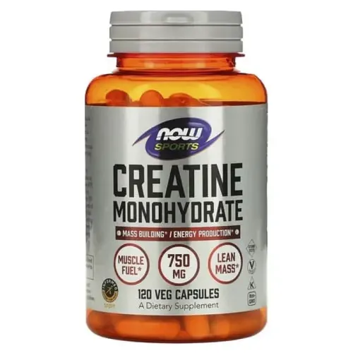 Креатин Now Creatine Monohydrate, 20 порций, 120 капсул