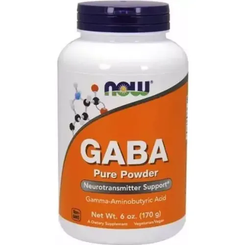 Аминокислоты Now Gaba Pure Powder, 340 порций, 170 гр