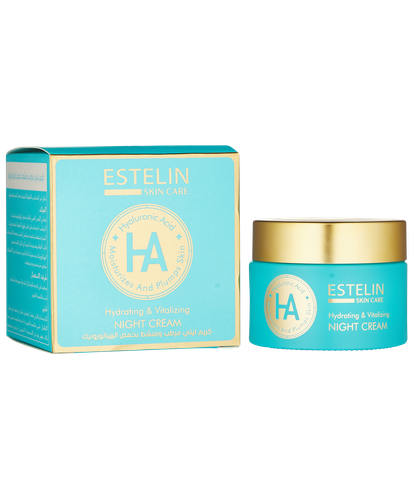 Ночной крем для лица Hyaluronic acid hydrating & vitalizing Estelin, 50 мл