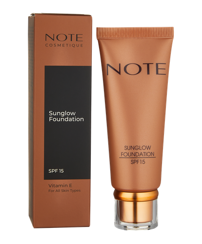 Крем тональный для лица Note Sun glow SPF 15, №-10, 30 мл