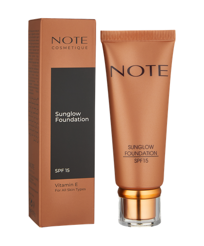 Yuz uchun tonal krem Note Sun glow SPF 15, №-20, 30 ml