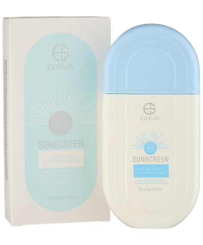 Солнцезащитный крем Estelin Ultra-Light Hydrating invisible Sunscreen SPF 80 PA+++, 100 мл