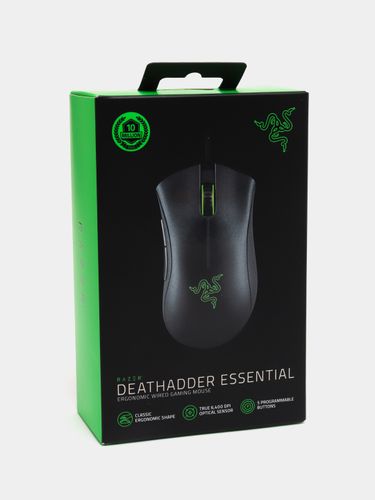 Игровая мышь Razer Deathadder Essential B100172-1, Черный, в Узбекистане