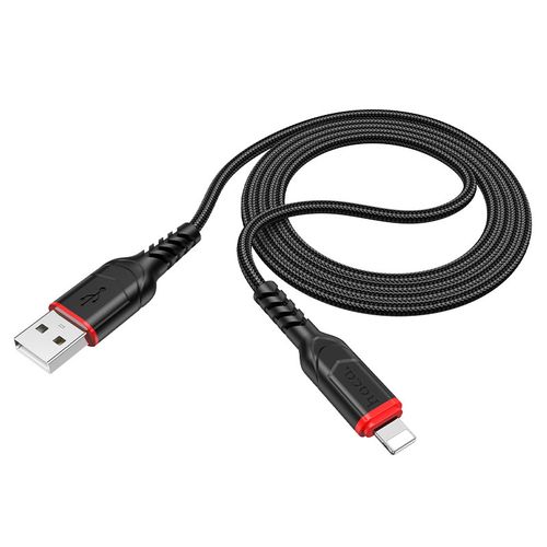 Кабель Hoco X59 Victory charging data cable for iP, Черный