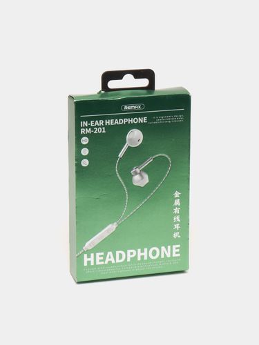 Проводные наушники Remax RM-201 In Ear headphone, Белый, фото