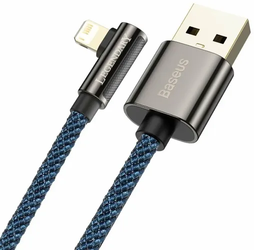 Кабель BASEUS Legend Series Elbow Fast Charging Data Cable USB to Lightning, Синий, купить недорого