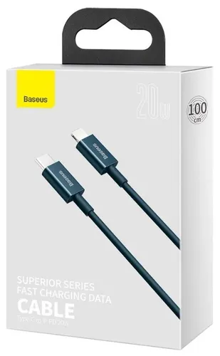 Кабель BASEUS Superior Series Fast Charging Data Cable Type-C to Lightning CATLYS-A03, Синий, в Узбекистане