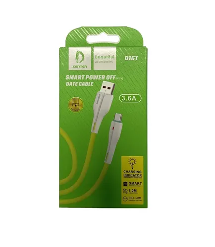 Кабель Denmen D16T USB to Type -C, Желтый