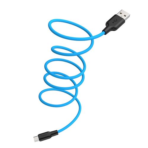 Кабель Hoco X21 Plus Silicone charging cable, Голубой