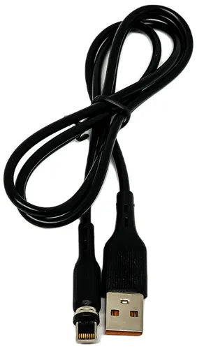 Кабель Denmen D18L Magnetic charging cable for Lightning, Черный, купить недорого