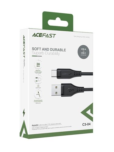 Кабель ACEFAST C3-04 Usb Cable Type-C, Черный, купить недорого