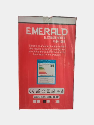 Обогреватель EMERALD FJ-QH-1064, Красный, купить недорого