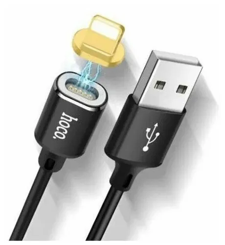 Кабель Hoco X52 USB to Lightning 1M magnetic, Черный