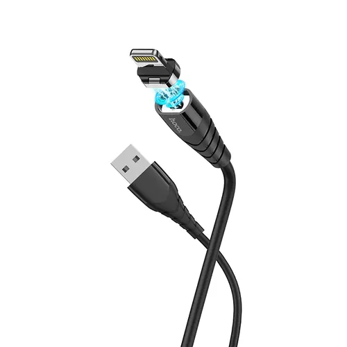 Кабель Hoco X63 Racer magnetic charging cable, Черный