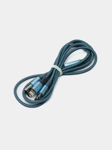 Кабель Remax RC-189th 3-in-1 Charging Cable, Голбуой, купить недорого