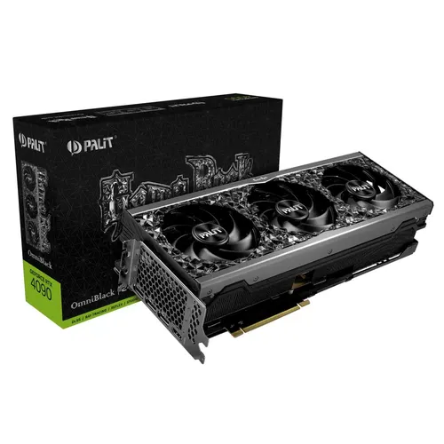 Видеокарта Palit GeForce RTX4090 Gamerock Omniblack NED4090019SB-1020Q | 24 GB | GDDR 6X | 384 bit | 3-DP HDMI