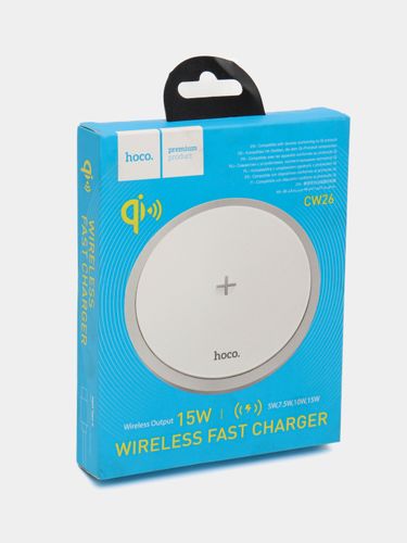 Зарядное устройство Hoco CW26 Powerful wireless fast charger, Белый, в Узбекистане