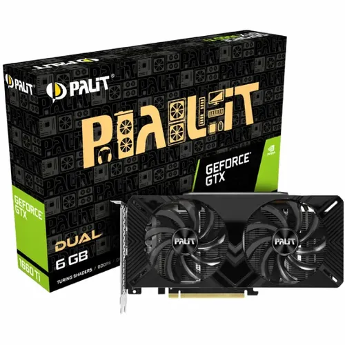 Videokarta Palit GeForce GTX1660Ti Dual NE6166T018J9-1160C | 6 GB | GDDR 6 | 192 bit | DP HDMI | DVI