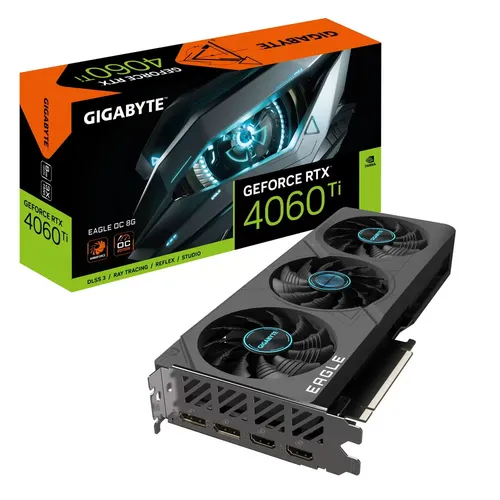 Видеокарта Gigabyte GeForce RTX4060Ti Eagle OC GV-N406TEAGLE OC-8GD | 8 GB | 128 Bit | GDDR 6, купить недорого