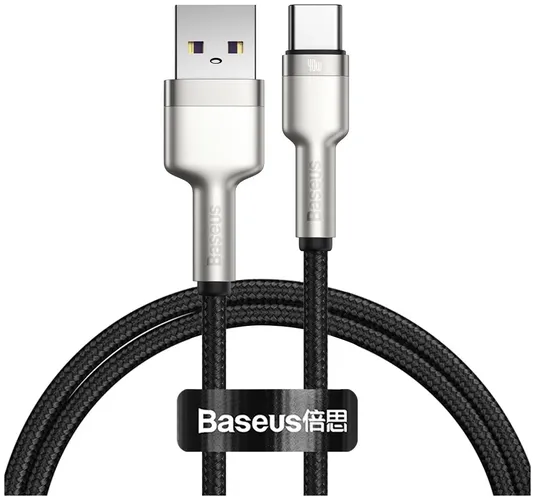 Кабель BASEUS Cafule Series Metal Data Cable USB to Type-C CATJK-01, Черный