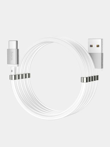 Кабель Hoco U91 Magic magnetic charging cable for Type-C, Белый, в Узбекистане