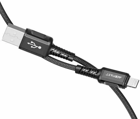 Кабель Acefast C1-02 USB to lightning, Черный, фото