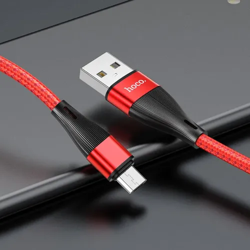 Кабель Hoco X57 Blessing charging data cable for Micro, Красный