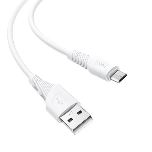 Кабель Hoco X58 Airy silicone charging data cable for Micro, Белый