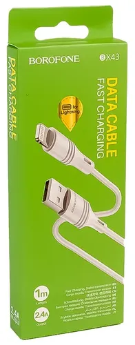 Кабель BOROFONE BX43 USB to Lightning, Белый