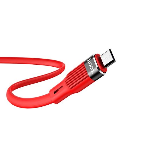 Кабель Hoco U72 Forest Silicone charging cable for Micro, Красный