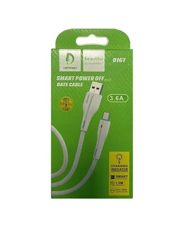 Кабель Denmen D16T USB to Type -C, Белый