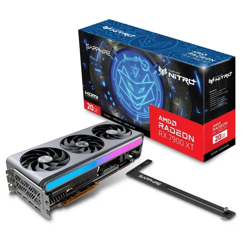 Видеокарта Sapphire Nitro + Amd Radeon RX7900XT Gaming OC Vapor-X 11323-01-40G | 20 GB | GDDR 6 | Dual HDMI