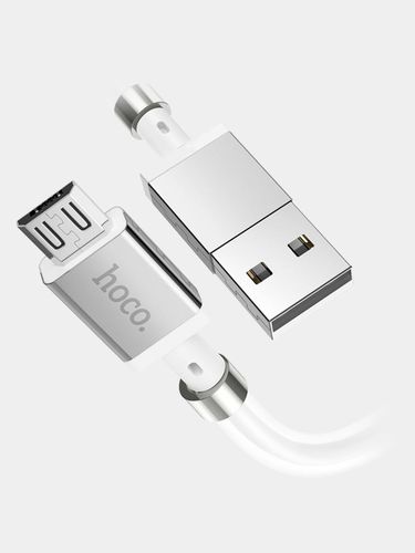 Кабель Hoco U91 Magic magnetic charging cable for Micro, Белый, купить недорого