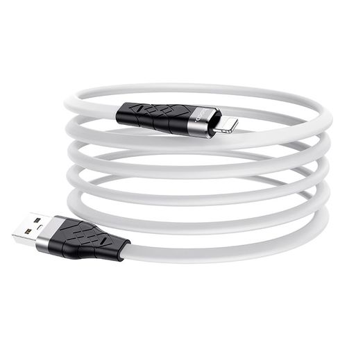 Кабель Hoco X53 Angel silicone charging data cable for iP, Белый