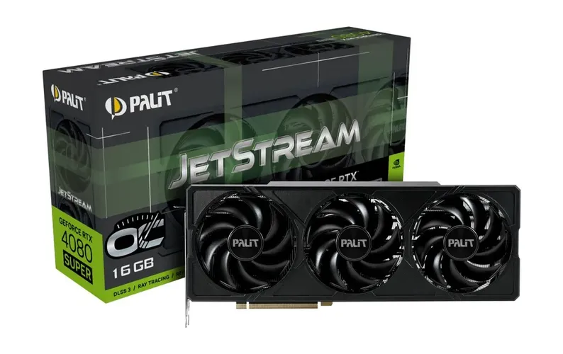 Videokarta Palit GeForce RTX4080 Super Jetstream OC NED408SS19T2-1032J | 16 GB | GDDR 6 | 256 bit | 3-DP HDMI