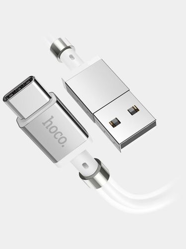 Кабель Hoco U91 Magic magnetic charging cable for Type-C, Белый