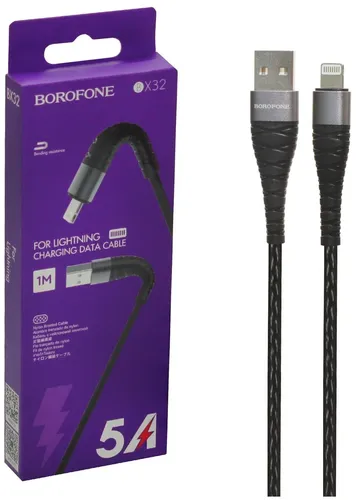 Кабель BOROFONE BX32 USB to Lightning, Черный, купить недорого