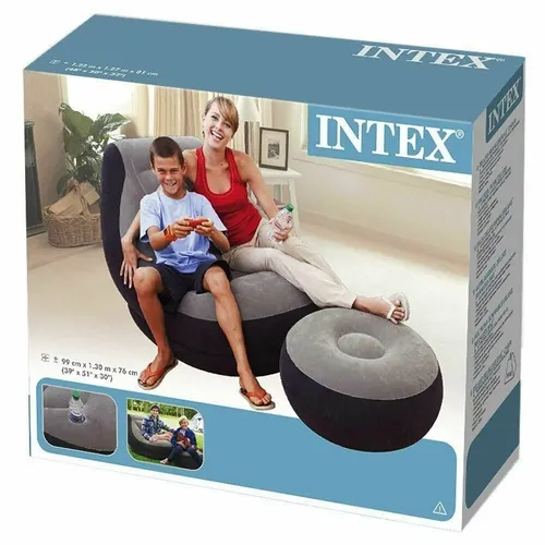 Надувное кресло INTEX 68564NP, Черный, купить недорого