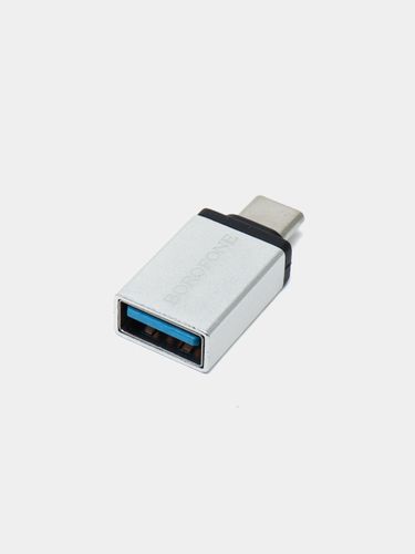 Переходник BOROFONE BV3 OTG Adapter, Серый, в Узбекистане