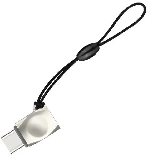 Переходник Hoco UA8 Type-C adapter micro USB to type-c, Серый